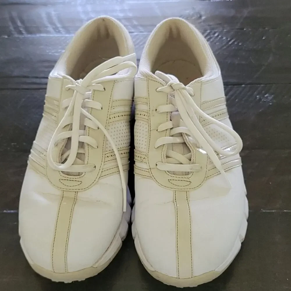 NIKE Golf Cleats Power Channel Athletic Lace Up Y2K 90s Size 10 White
